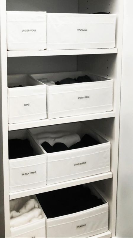 Simple inexpensive closet organization with IKEA skubb 
Drawer organizers
Home organization 

#LTKVideo #LTKhome #LTKfindsunder50