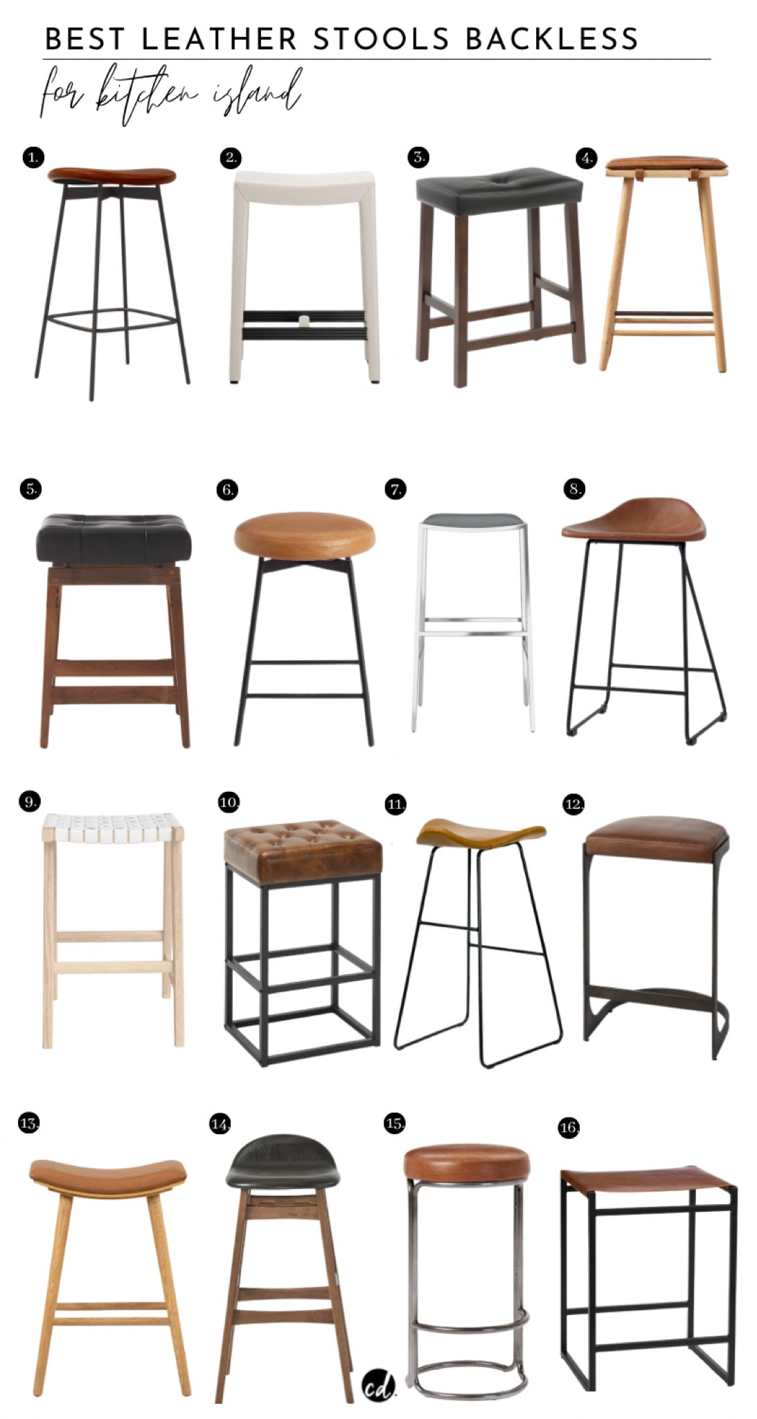 Best Backless Leather Bar Stools

#LTKHome