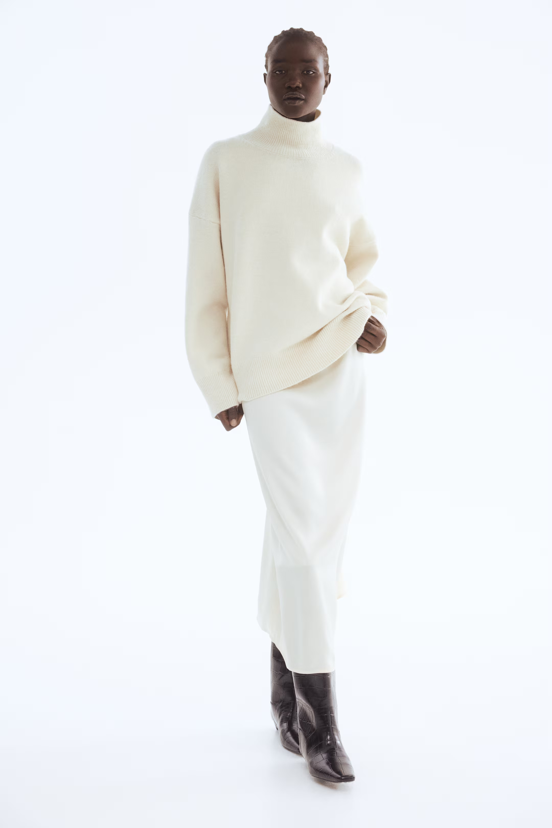 Oversized Mock-Turtleneck Sweater | H&M (US + CA)