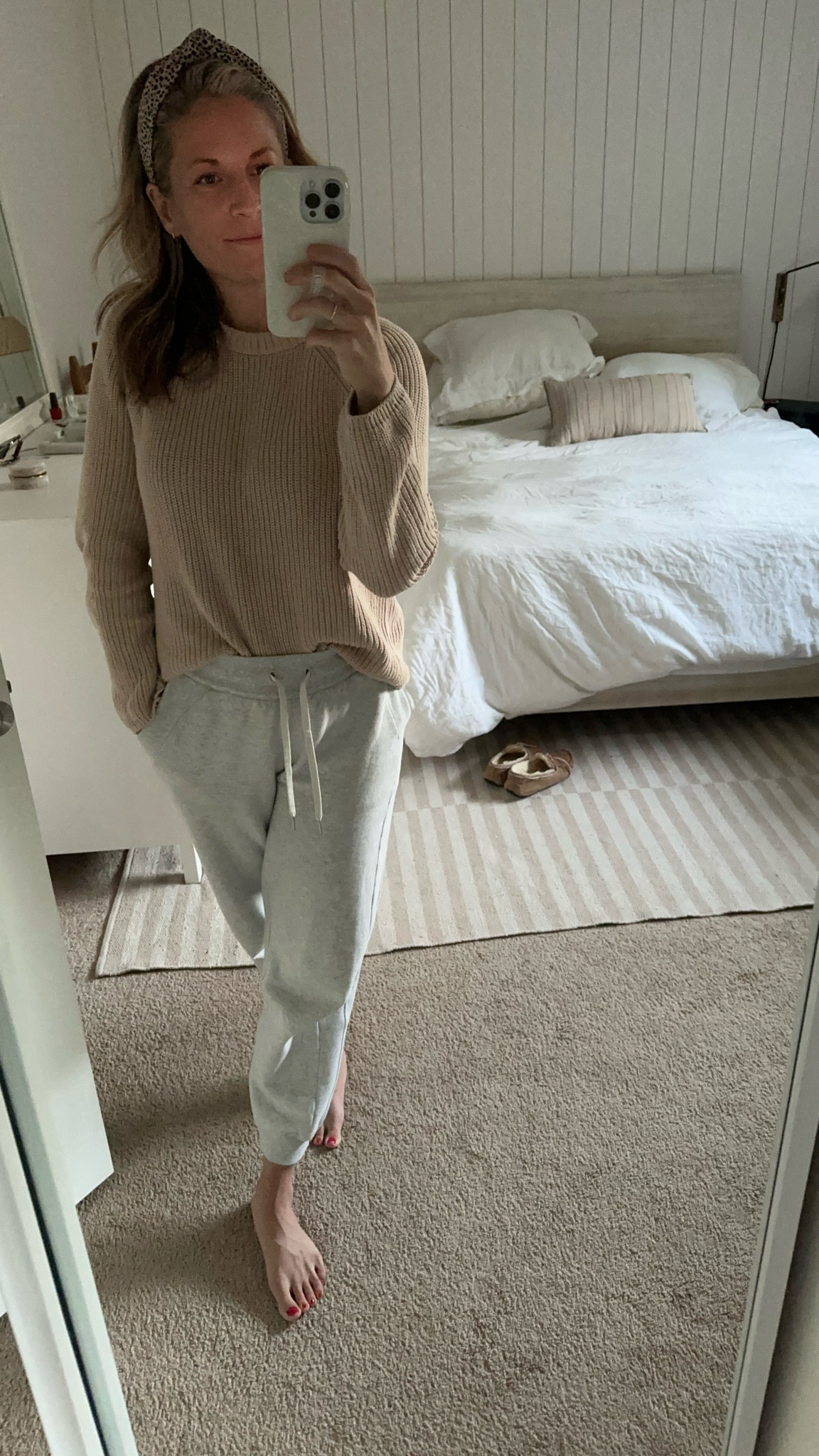 Cozy Friday night in. Wearing the Jenni Kayne cotton fisherman in a Medium. Currently on sale 25% off! 

#LTKsalealert #LTKstyletip #LTKCyberWeek