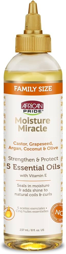 African Pride Moisture Miracle 5 Essential Hair Oils, 8 Oz | Amazon (US)