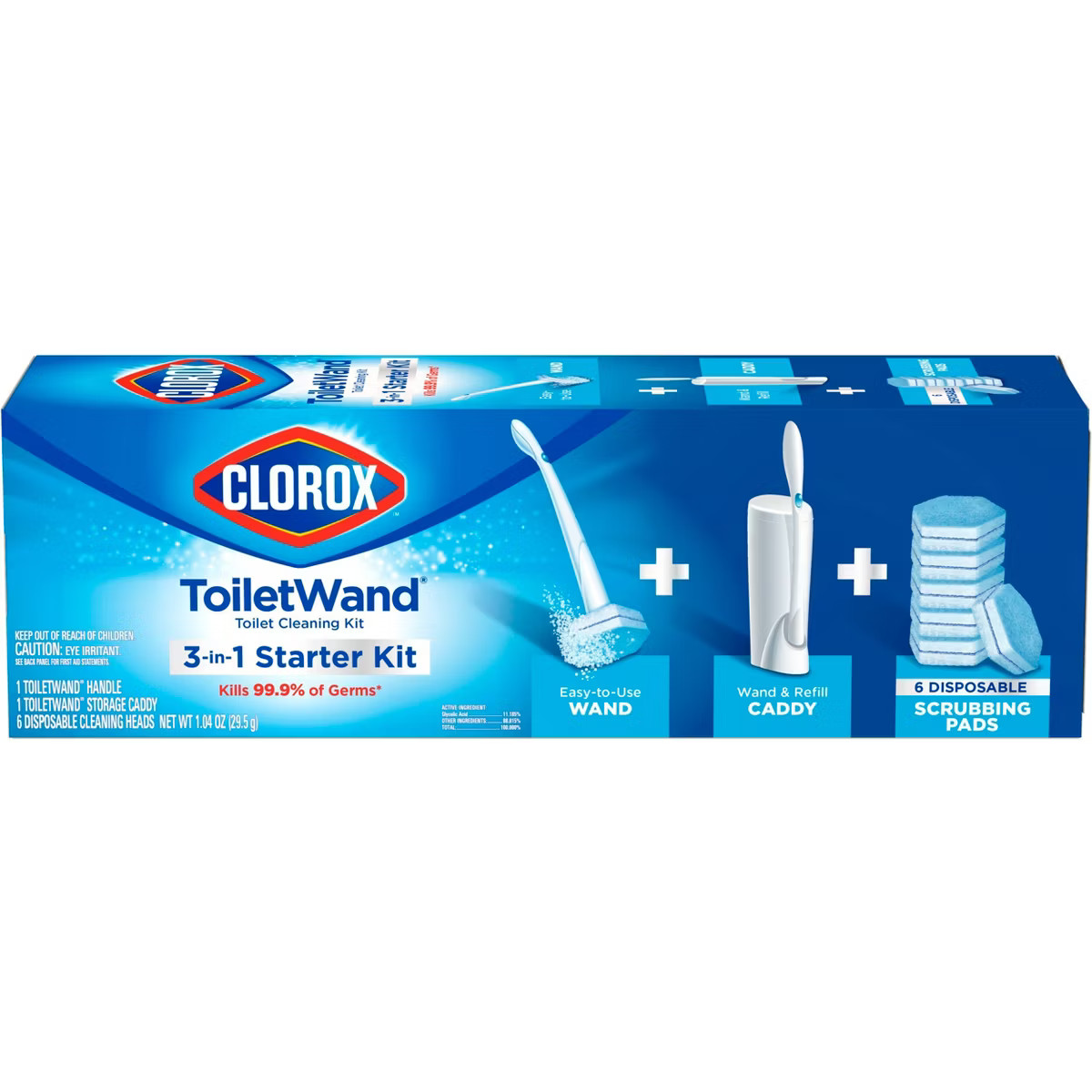 Clorox ToiletWand Disposable Toilet Cleaning System - ToiletWand Storage Caddy and 6 Refill Heads | Target