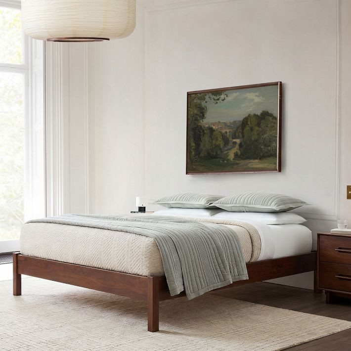 Collins Solid Wood Simple Bed Frame | West Elm (US)