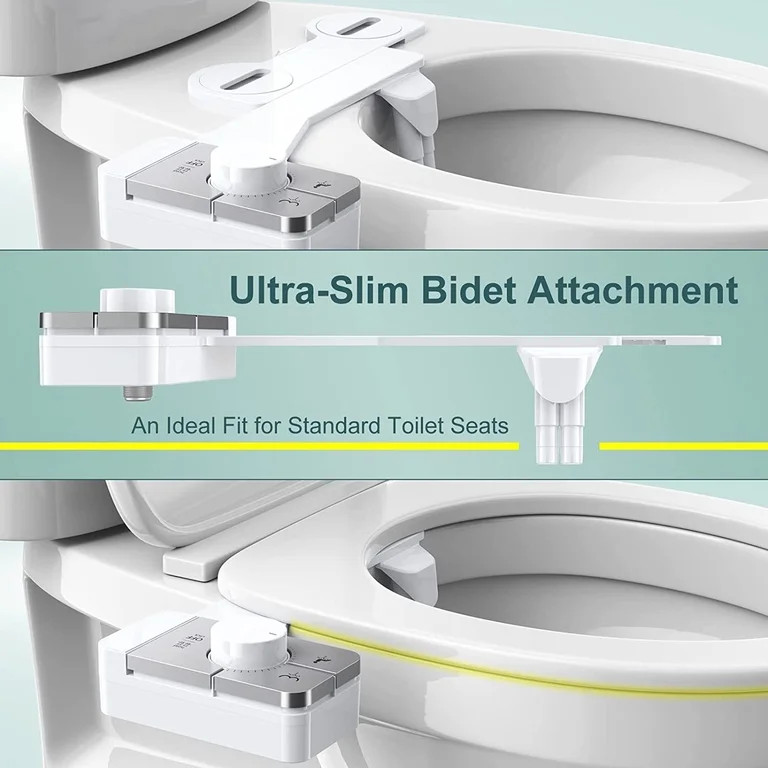 Veken Bidet Attachment for Toilet - Ultra-Slim Self Cleaning Fresh Water Sprayer Bidets Toilet Se... | Walmart (US)
