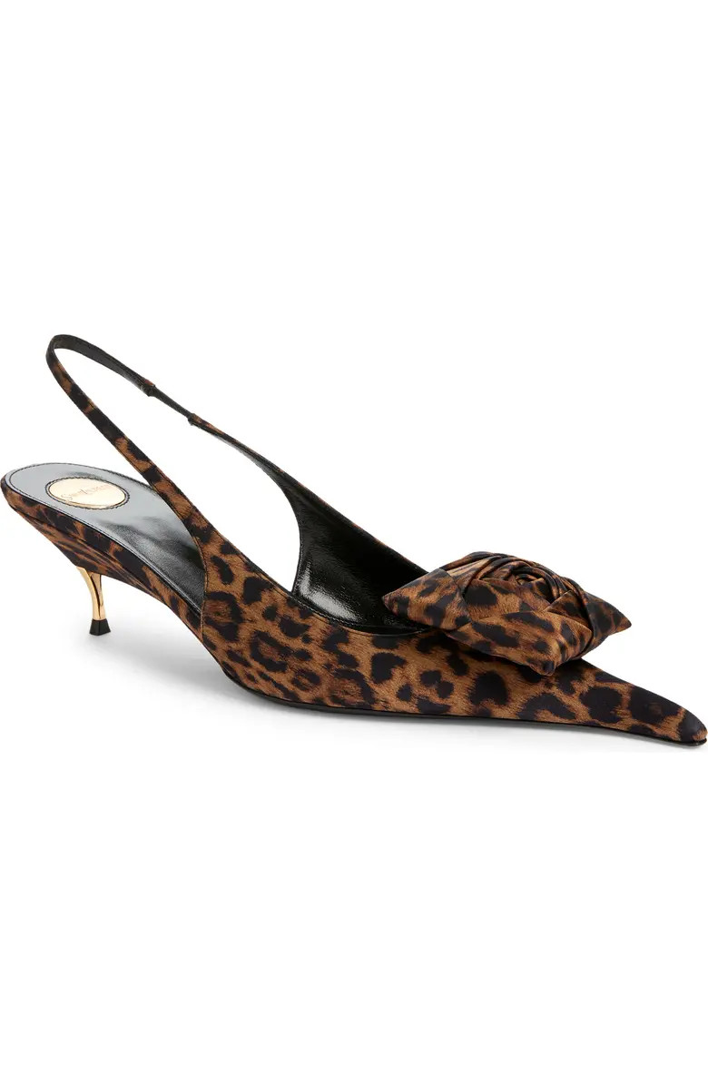 Dakota Kitten Heel Pointy Toe Slingback Pump (Women) | Nordstrom