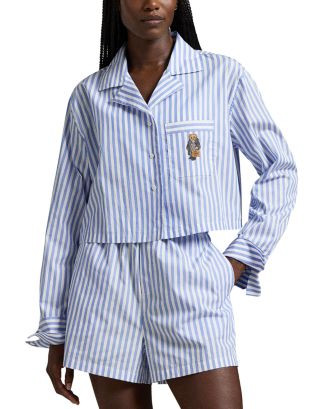 Polo Ralph LaurenCropped Shirt & Boxer Pajama Set - Exclusive5 (1) | Bloomingdale's (US)