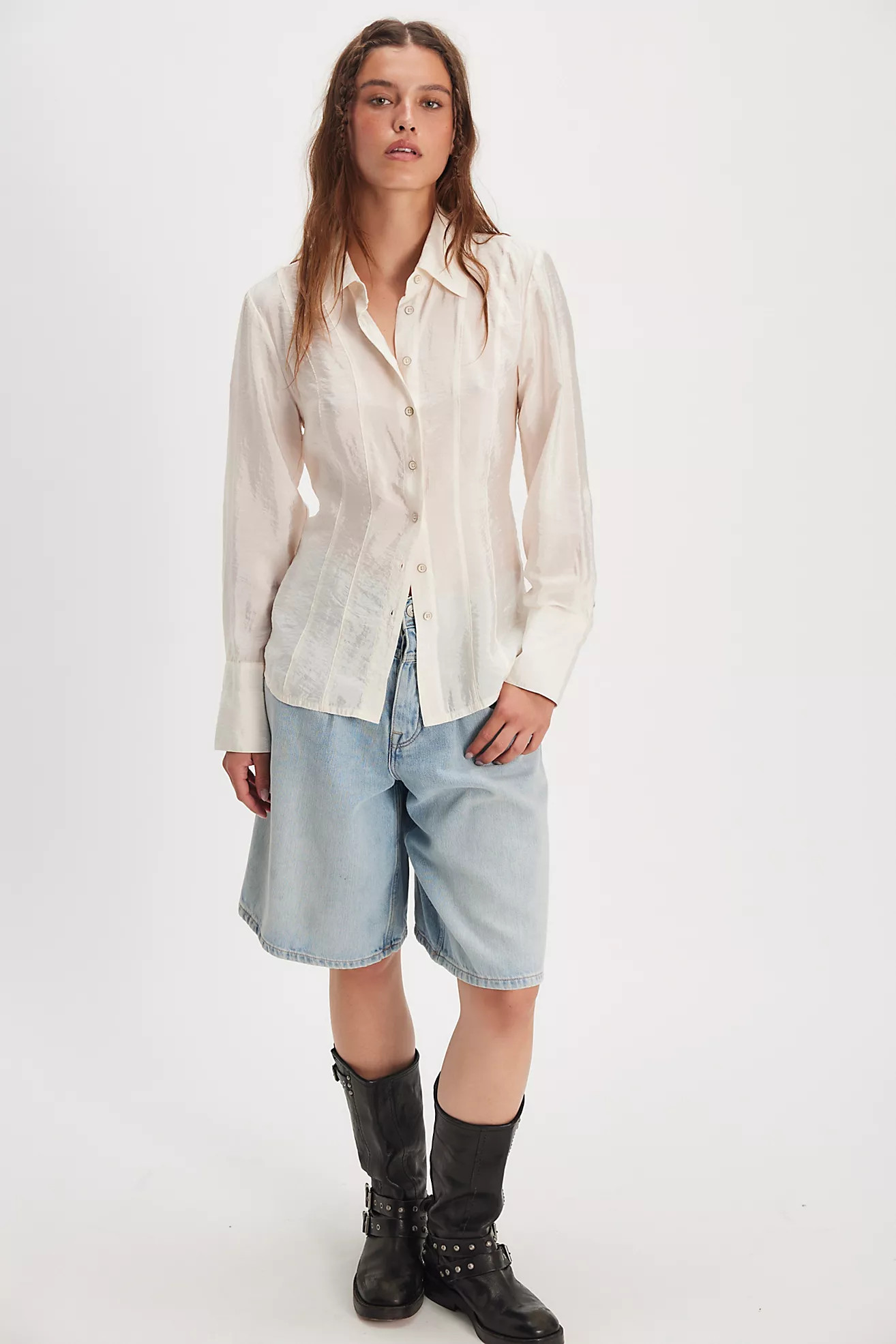 Something Silky Shirt | Free People (Global - UK&FR Excluded)