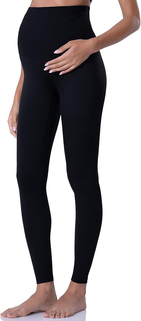POSHDIVAH Women's Maternity Leggings Over The Belly Pregnancy Yoga Pants Active Wear Workout Legging | Amazon (US)