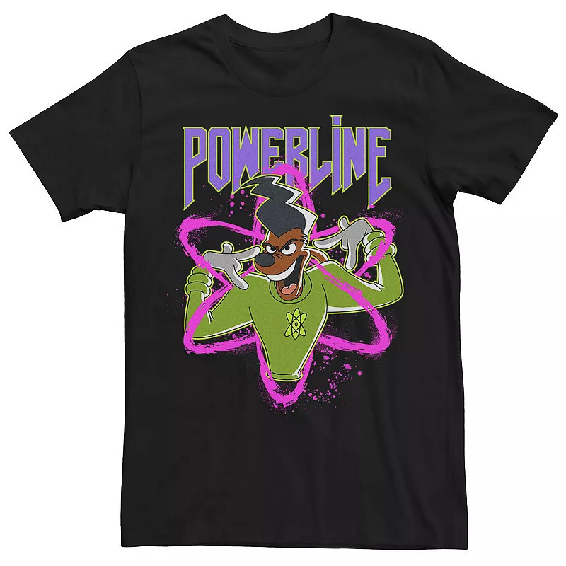 Men's Disney's A Goofy Movie Powerline Tee, Size: XXL, Black | Kohl's