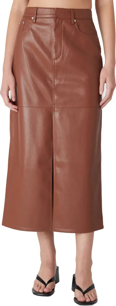 Faux Leather Midi Skirt | Nordstrom