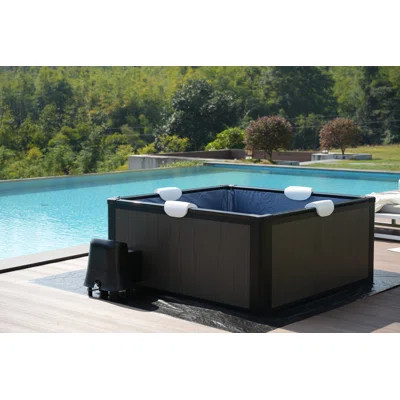 Relxtime Premium Ultra-sturdy Aluminum Alloy Portable Spa | 4-6 Person Capacity Hot Tub | 104°f Heating System & Built-in Filtration | Wayfair North America