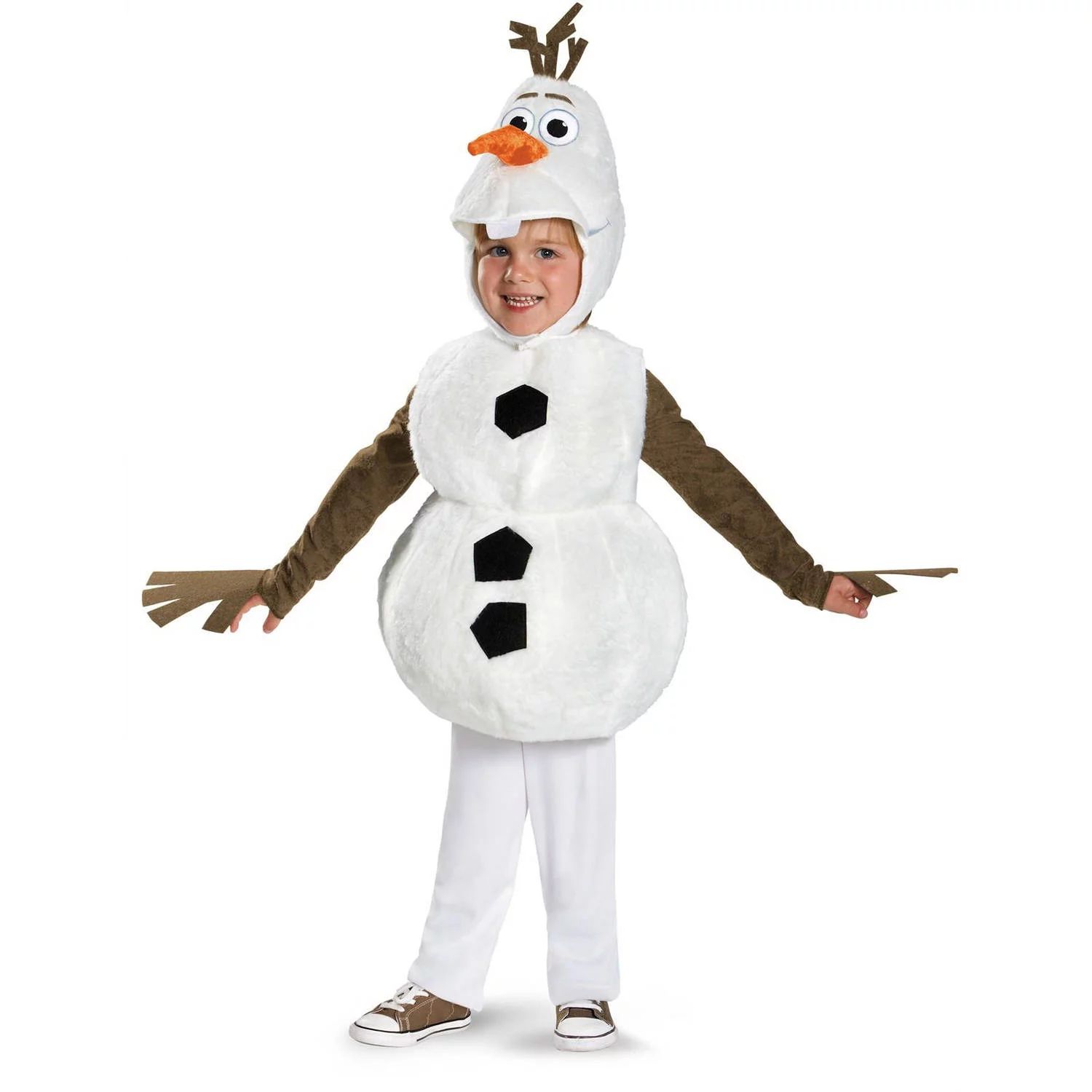 Disguise Olaf Deluxe Halloween Fancy-Dress Costume for Toddler, 2T | Walmart (US)