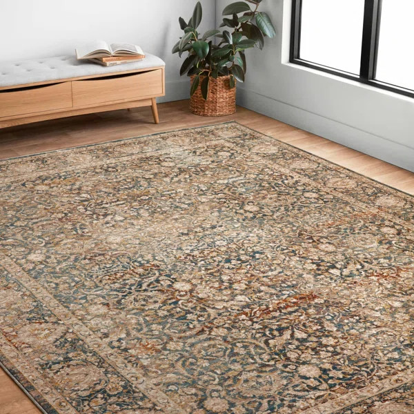 Rectangle 7'10" X 10' Lourdes Oriental Gray Area Rug | Wayfair North America