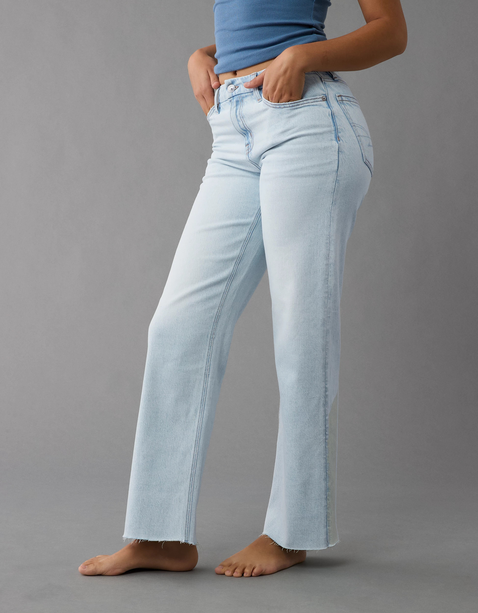 AE Stretch Curvy High-Waisted Stovepipe Jean | American Eagle Outfitters (US & CA)
