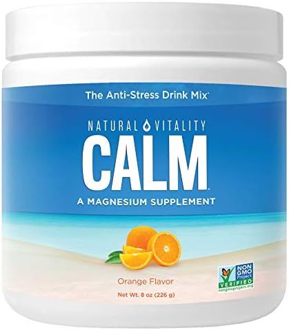 NATURAL VITALITY Orange Calm Magnesium Drink Mix, 8 OZ | Amazon (US)