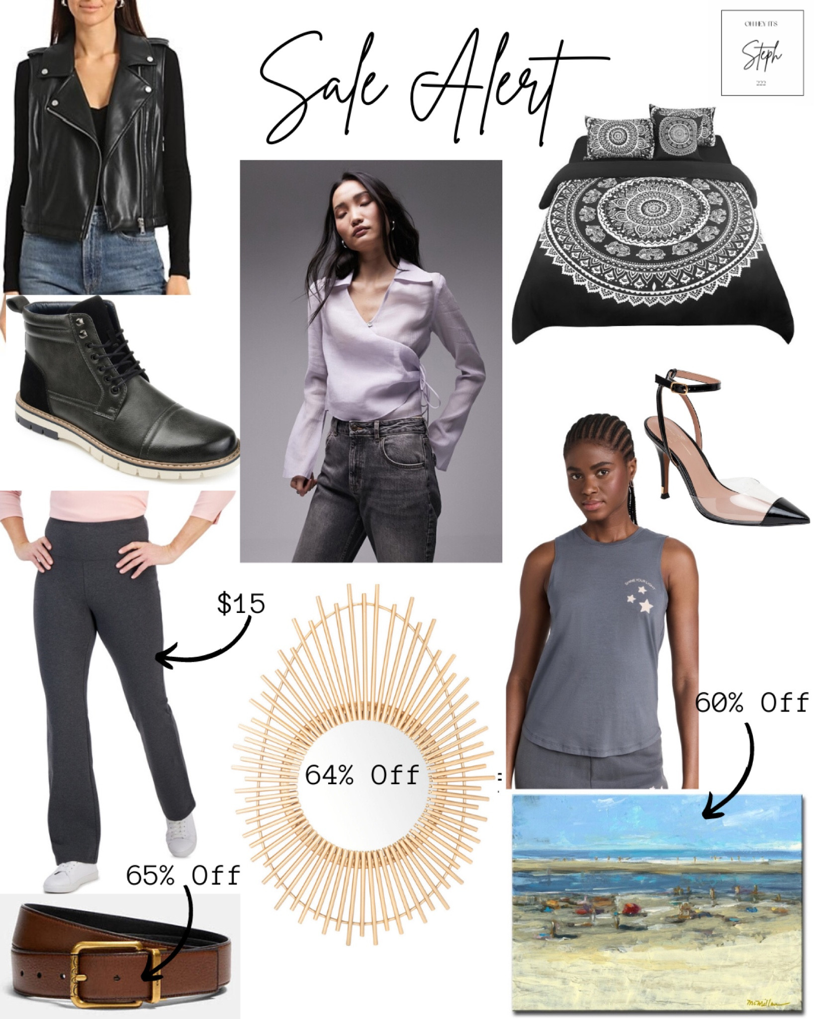 Sale alert - best sales of the week


Faux Leather Biker Jacket, Bloomingdale’s, men’s ankle boots, Macys, Pointed Toe Pump, Nordstrom, Bohemian Duvet Cover, Target, Muscle Tank, Shopbop, Wrap Front Long Sleeve Woven Top, spiritual gangster, topshop, Bootcut Leggings, Canvas Wall Art, gilt, Mirror, rue la la, belt, coach outlet 

#LTKsalealert #LTKfindsunder100 #LTKhome
