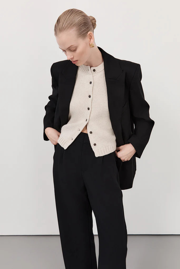 FOSTER CHALK KNIT VEST | DISSH