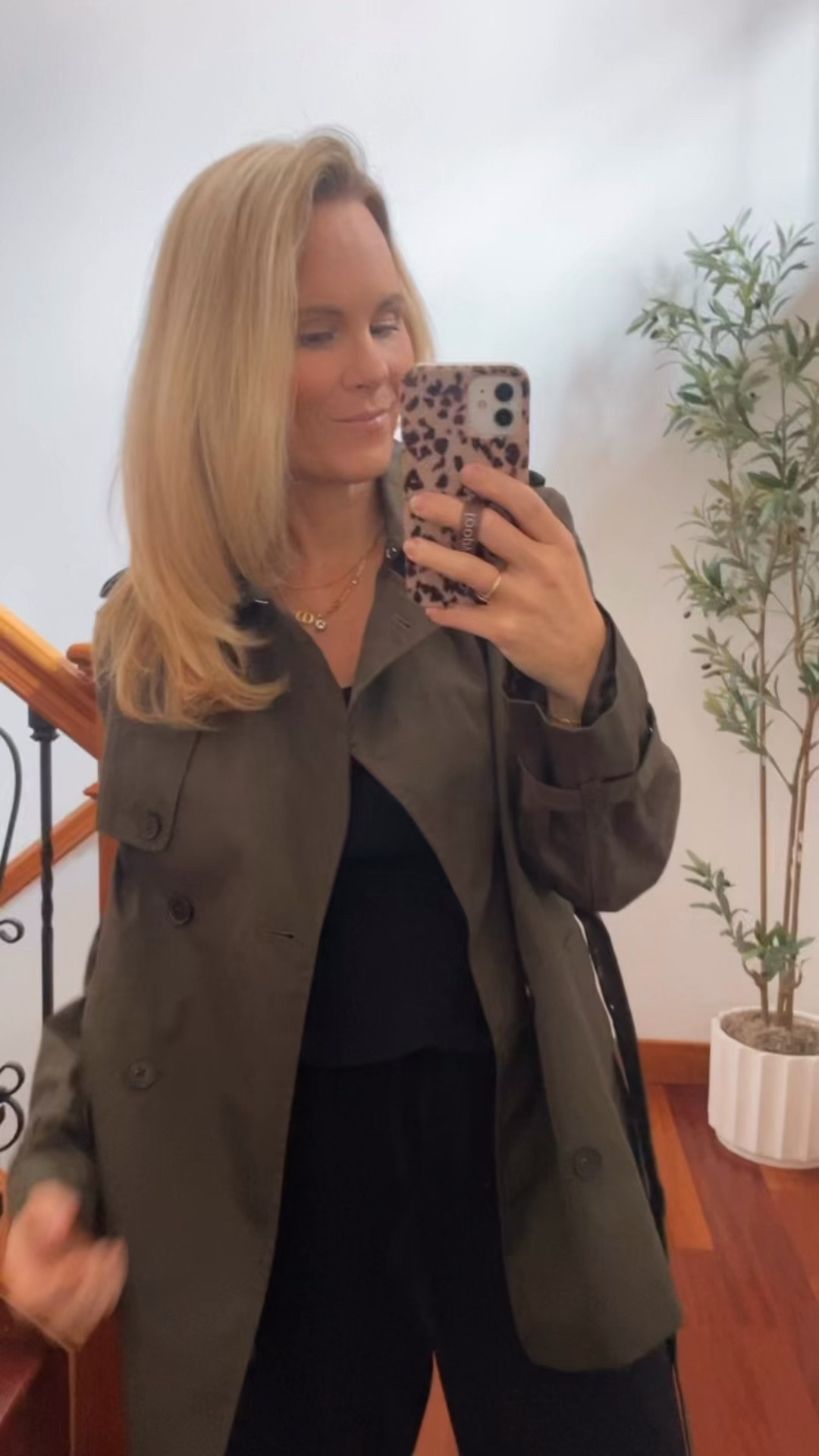 Aritzia trench coat + sleek black top + cozy lodge pants — the perfect fall outfit recipe. Neutral tones, elevated basics, and timeless outerwear for effortless street style. Transitional layering for crisp mornings and warm afternoons, minimalist chic with cozy textures, relaxed tailoring, and smart proportions. Capsule wardrobe favorite, versatile for coffee runs, weekend getaways, commute-ready, and layered dressing. Outfit details: Aritzia trench (classic fit), black long-sleeve top (fitted, breathable), lodge pants (fleece-lined, high-waist, tapered). Keywords: Aritzia trench coat, trench, black top, lodge pants, fall outfit, autumn style, cozy chic, street style, minimalist, elevated basics, capsule wardrobe, transitional layers, neutral outfit, effortless style, cozy textures, outfit inspo. Link in bio for sizing + where to buy.

#LTKspringtrends

#LTKWorkwear #LTKmomlife