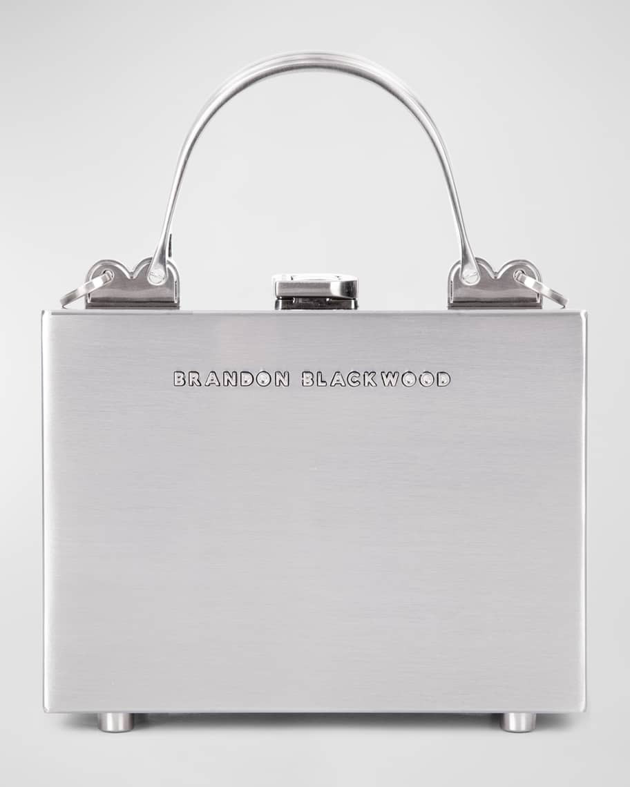 Brandon Blackwood Kendrick Mini Trunk Stainless Steel Top-Handle Bag | Neiman Marcus