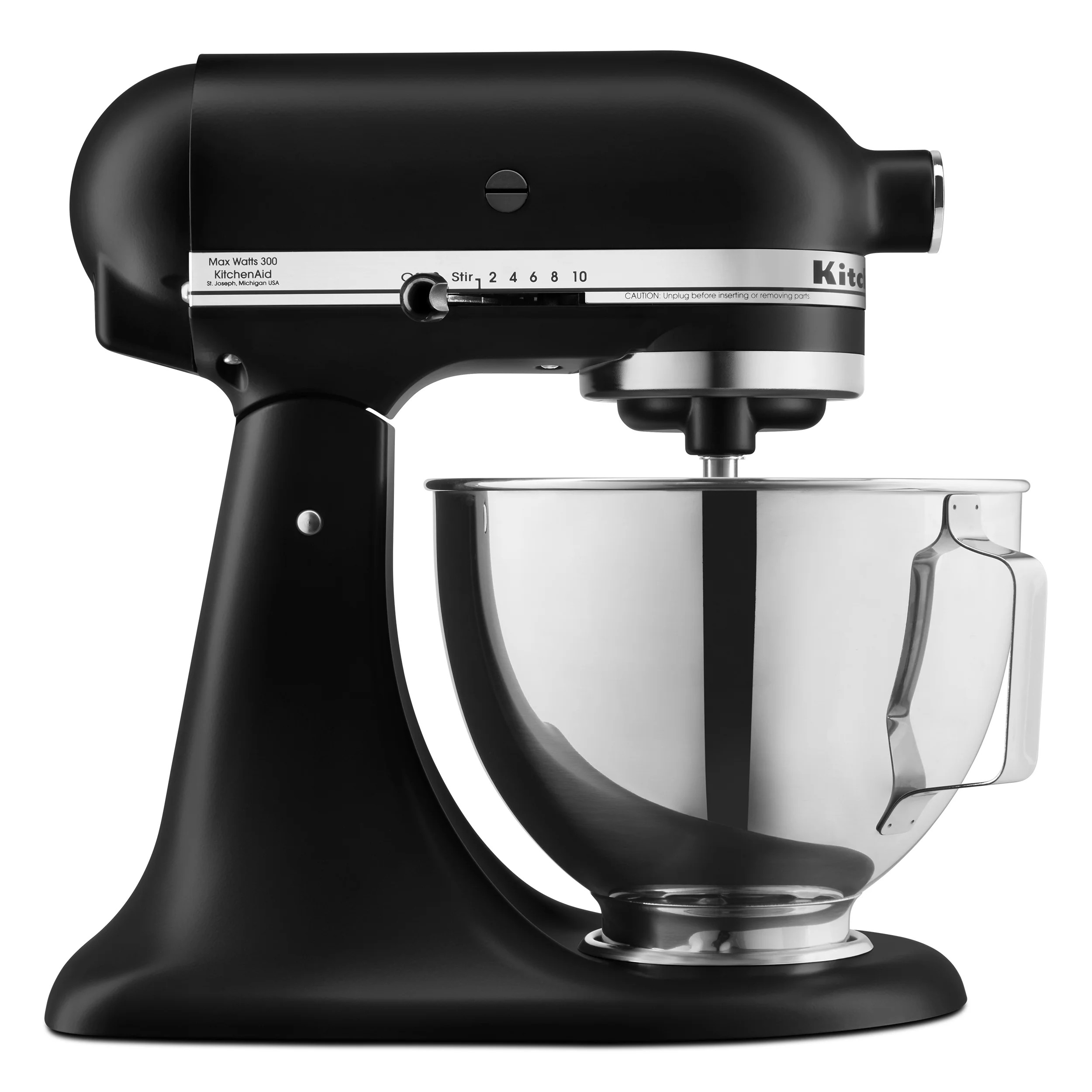 KitchenAid Deluxe 4.5 Quart Tilt-Head Stand Mixer - KSM97BM, Matte Black | Walmart (US)