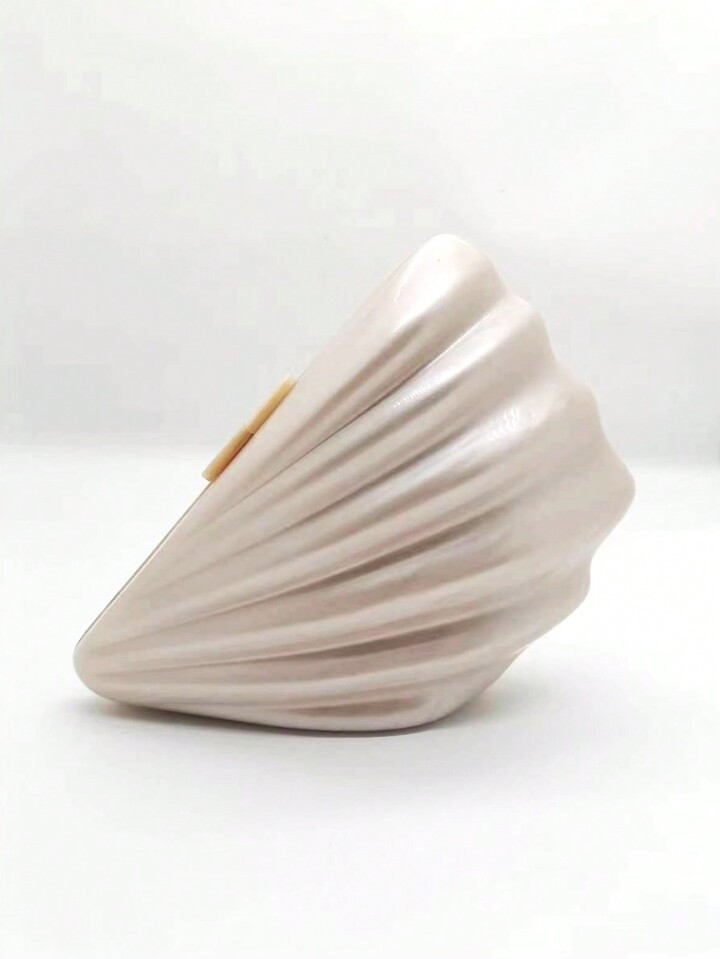 Mini Women Evening Clutch Bags Acrylic Scallop Shape Purse Handbags Lady Party Wedding Banquet Ba... | SHEIN