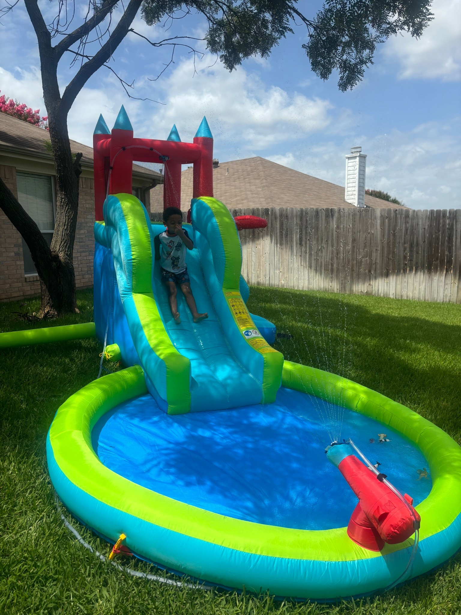 Spend the summer in the backyard with outdoor water play! Love this water slide 🛝 

#LTKHome #LTKSeasonal #LTKKids