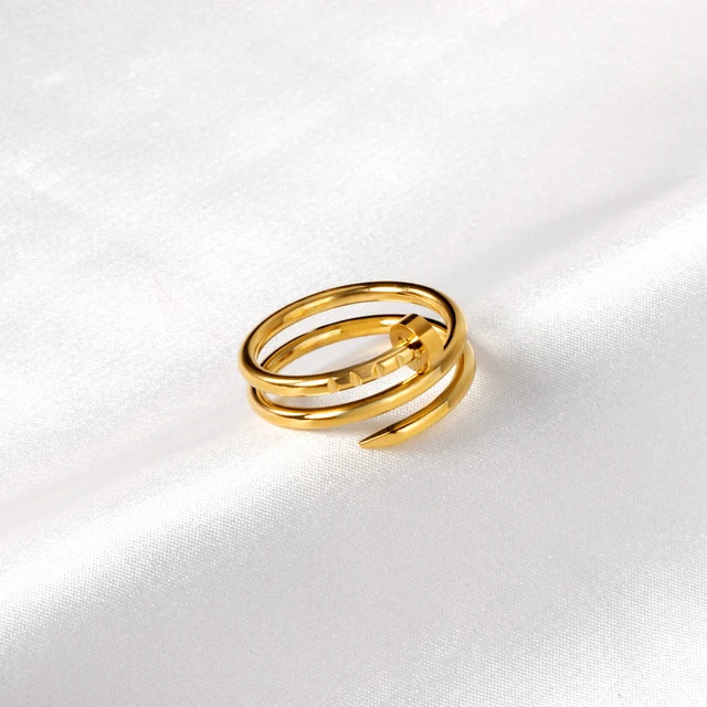 ASONSTEEL-Anillos multicapa de acero inoxidable para hombre y mujer, joyería de moda para fiesta... | Aliexpress EU