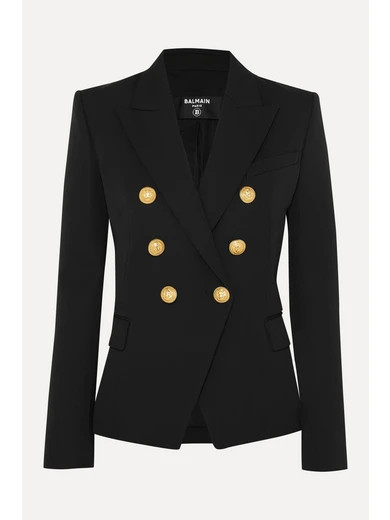 Double-breasted wool-twill blazer | NET-A-PORTER (UK & EU)