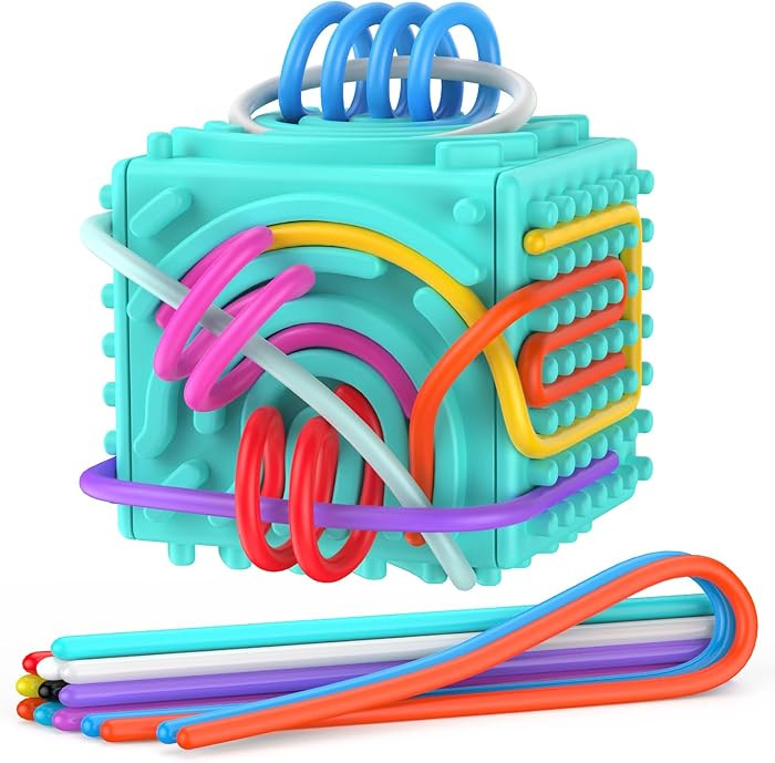 Silicone Sensory Activity Board – Fidget Travel Toys for Kids & Toddler, ADHD Autism Anxiety Re... | Amazon (US)