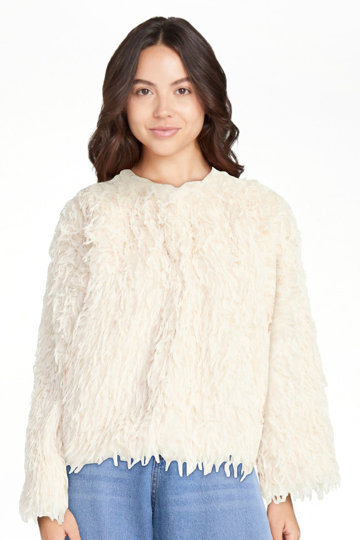 Scoop Women's and Women's Plus Whispy Faux Fur Jacket, Sizes XS-4X | Walmart (US)