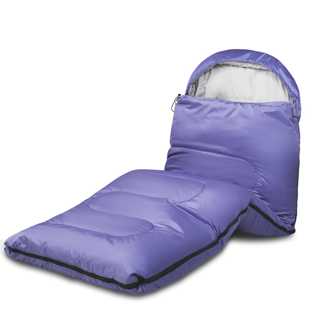 Sleeping Bag for Adults Camping, Hiking, Backpacking, Great for 4 Season Warm & Cold Weather, Pur... | Walmart (US)