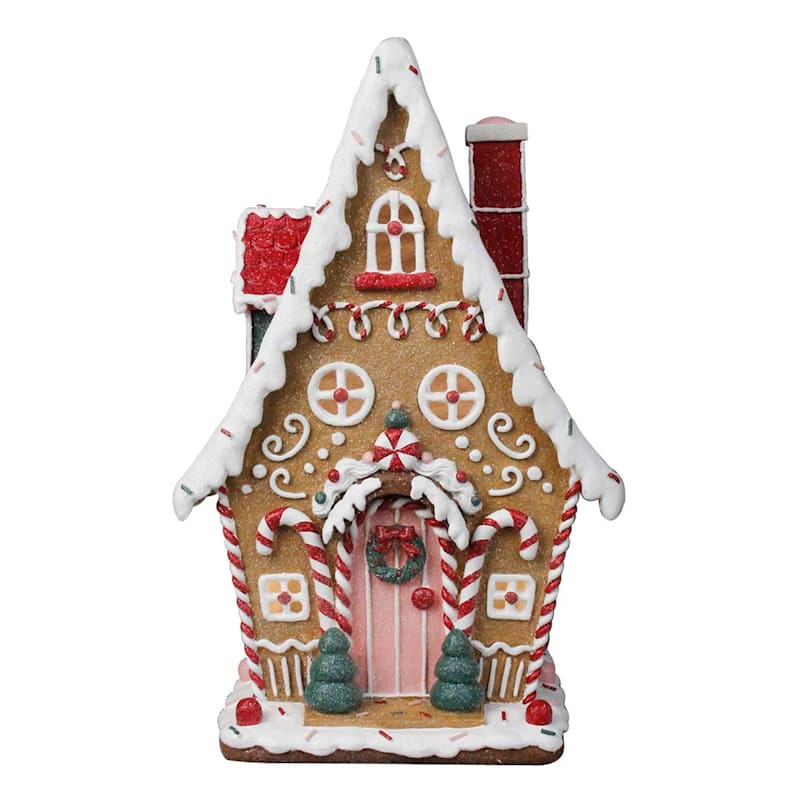 Gingerbread Lane LED Gingerbread House, 14" | At Home