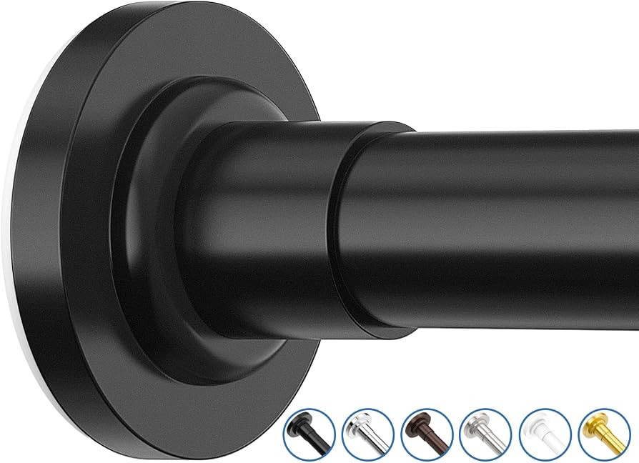 Shower Curtain Rod, Spring Tension Shower Rods Adjustable 32-61 Inch Stainless Steel Telescoping ... | Amazon (US)
