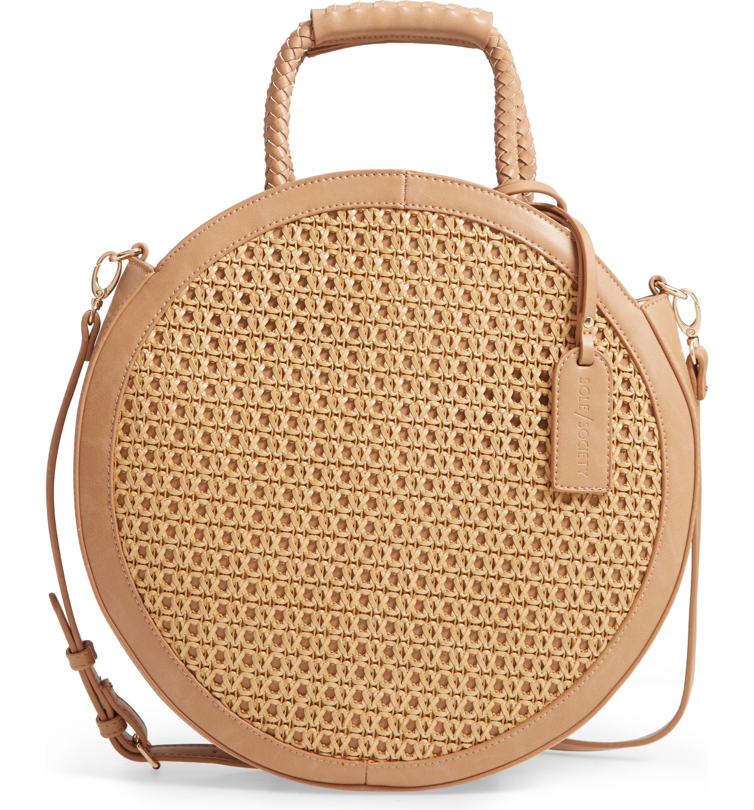 Nikole Faux Leather Circle Tote | Nordstrom
