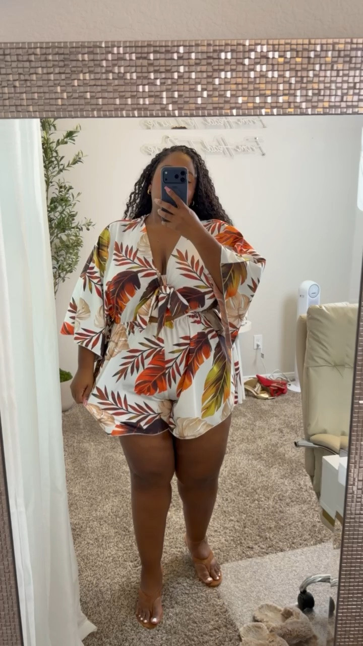 Plus Size Rompers That Are Perfect For Vacation or Summer In General! I’m wearing a 3X!

#LTKootd #LTKgrwm #LTKPlusSize