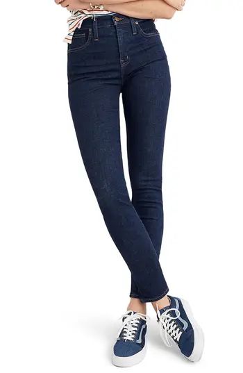Women's Madewell Curvy High Waist Skinny Jeans, Size 23 - Blue | Nordstrom