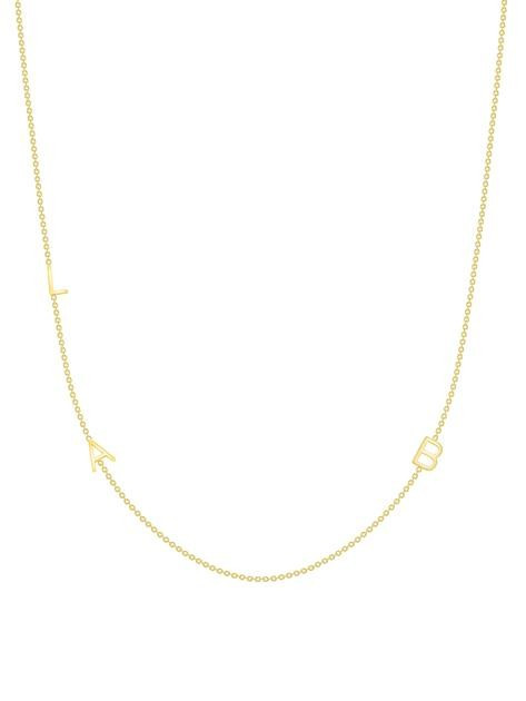 The Initial Necklace - 3 Letters 14k Gold | leMel