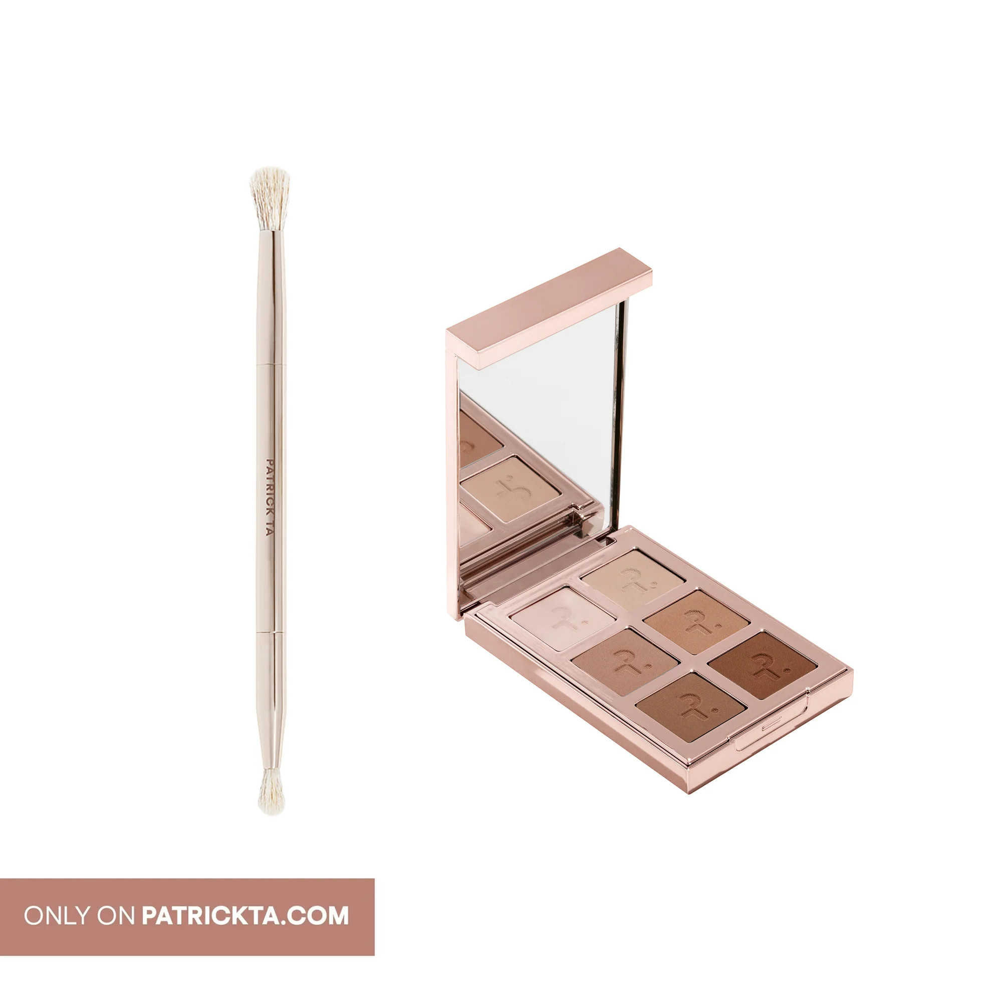 Major Dimension Artistry Eyeshadow Palette & Dual-Ended Brush Set | Patrick Ta Beauty