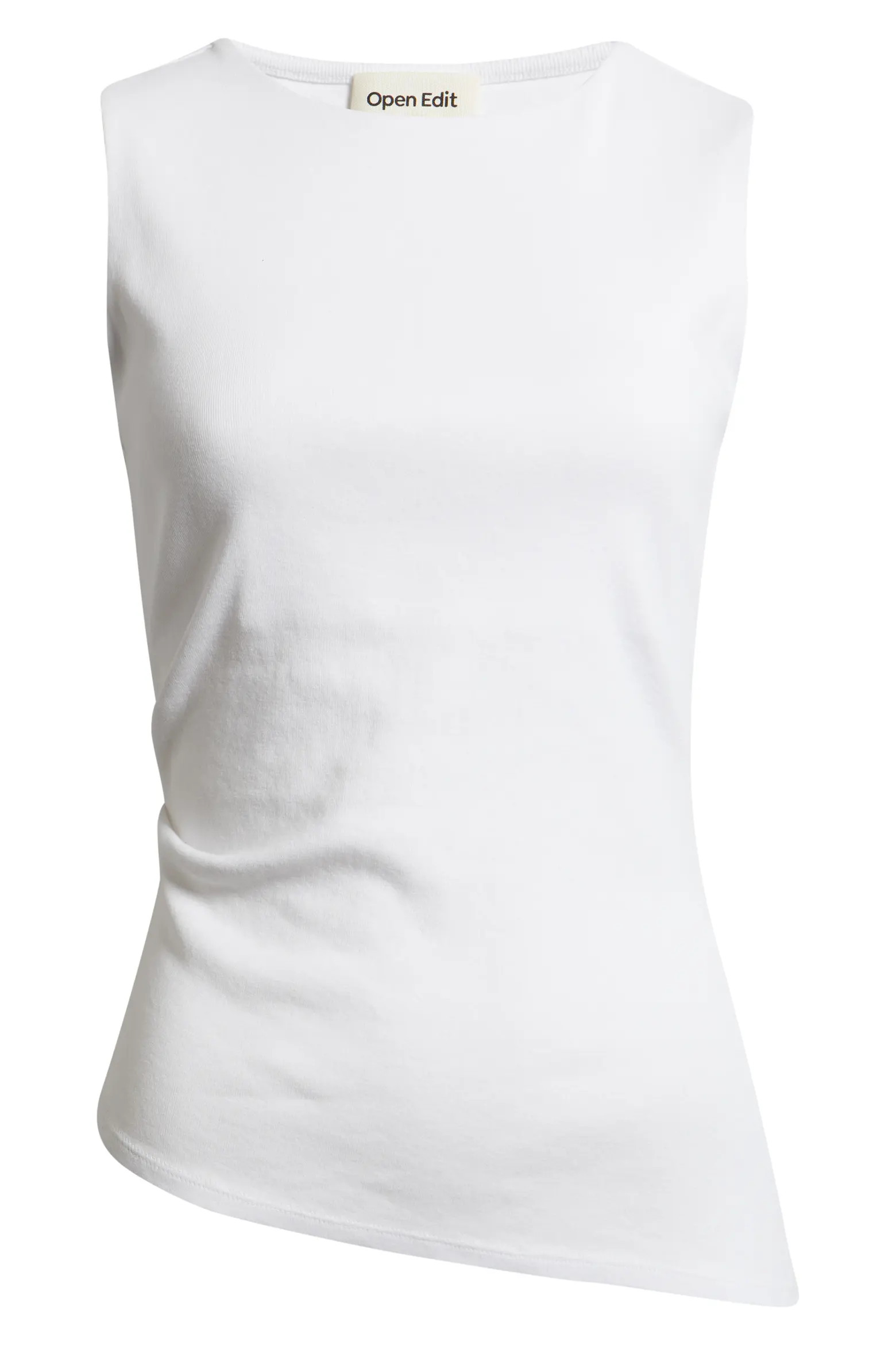 Asymmetric Rib Cotton Tank (Women) | Nordstrom | Nordstrom