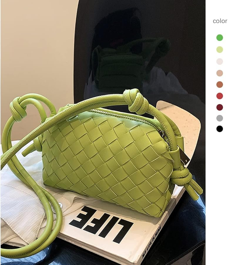 UPSONG Woven Crossbody Bags for Women，Fashion Leather Lightweight Handbags Shoulder Bag Phone P... | Amazon (US)