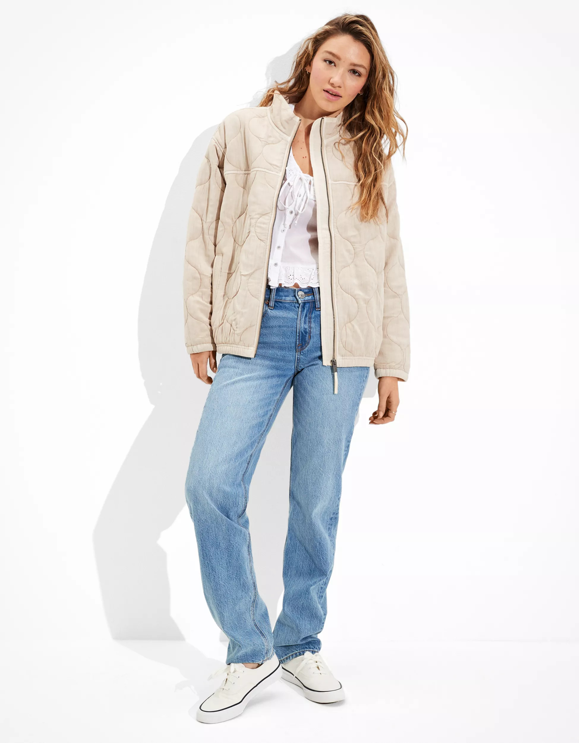 AE Quilted Bomber Jacket | American Eagle Outfitters (US & CA)