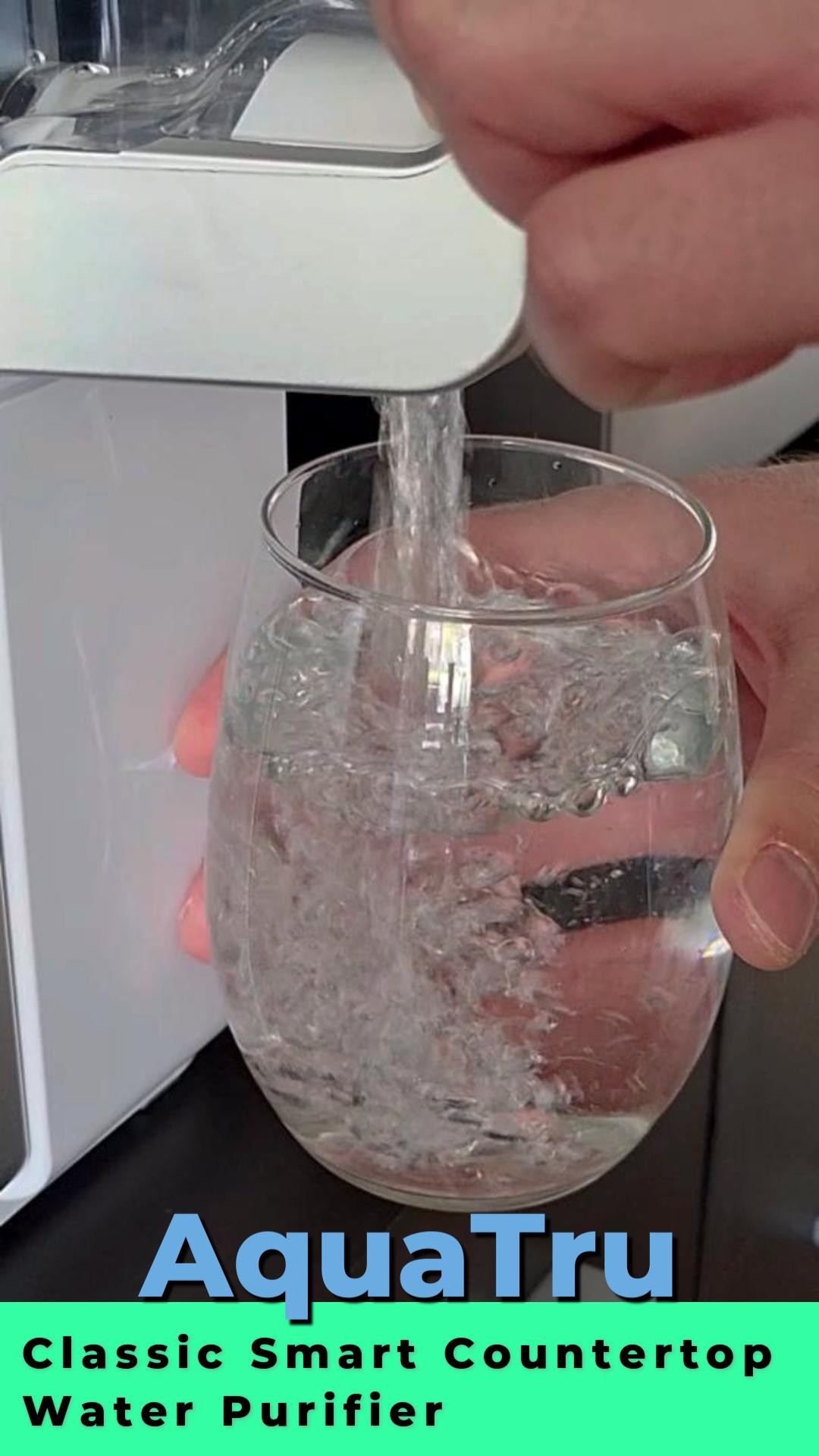 A modern, installation-free reverse osmosis system designed for pure hydration at home. The AquaTru Classic Smart Countertop Purifier pairs patented 4-stage Ultra Reverse Osmosis filtration with Wi-Fi connectivity. Certified by IAPMO to NSF standards, it reduces 84 contaminants—such as PFAS forever chemicals, lead, chlorine, and microplastics. The companion mobile app tracks water consumption, filter lifespan, and TDS water quality directly from your phone. A functional kitchen essential that replaces single-use plastic water bottles without complicated plumbing. 

 #LTKHome
