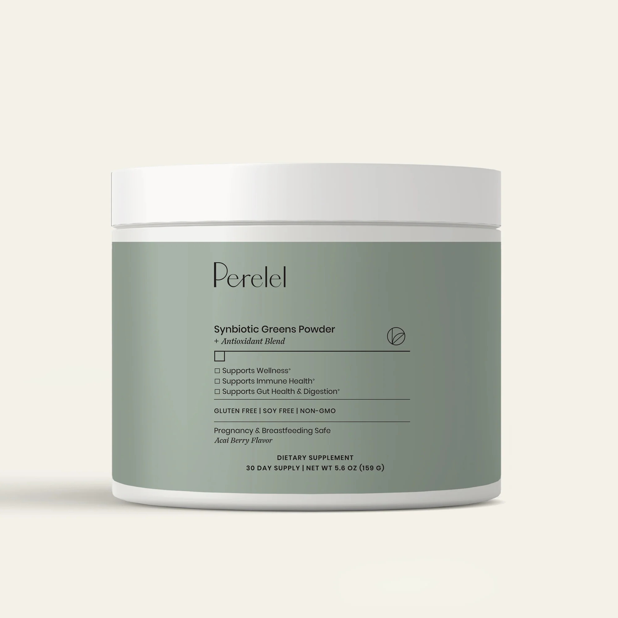 Pregnancy-Safe Greens Powder - Synbiotic Greens | Perelel | Perelel Health