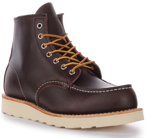 Red Wing Mens 6 Inch Classic Moc Toe Leather Black Cherry Boots 11.5 US | Amazon (US)
