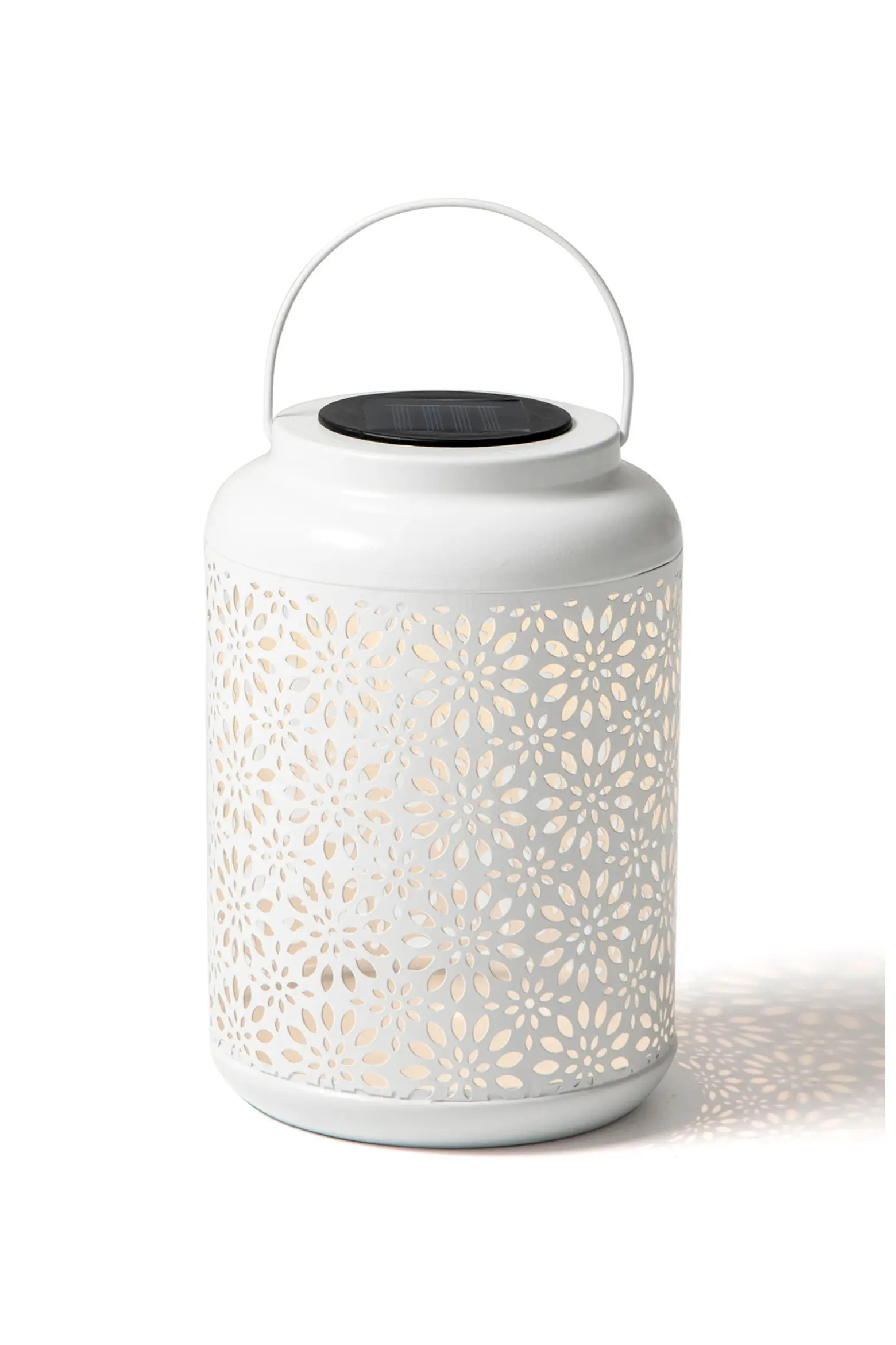 Metal Cutout Flower Solar Powered Outdoor Hanging Lantern with LED Light | Nordstrom | Nordstrom