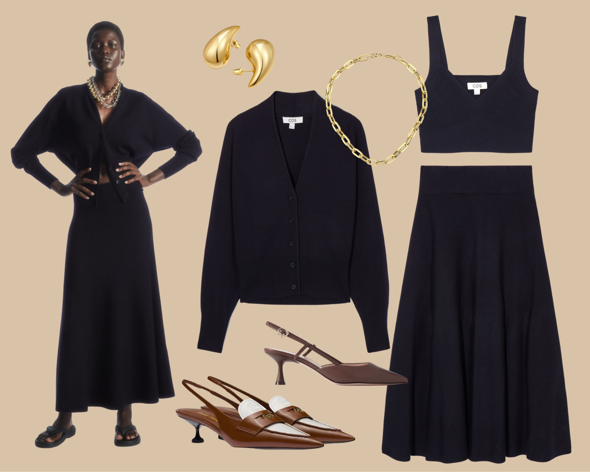 The navy knit cardigan and skirt is finally in stock! The navy set also includes a bra top. The brown set is almost completely sold out so don’t snooze on this one! #navy #fallfashions 

#LTKSeasonal