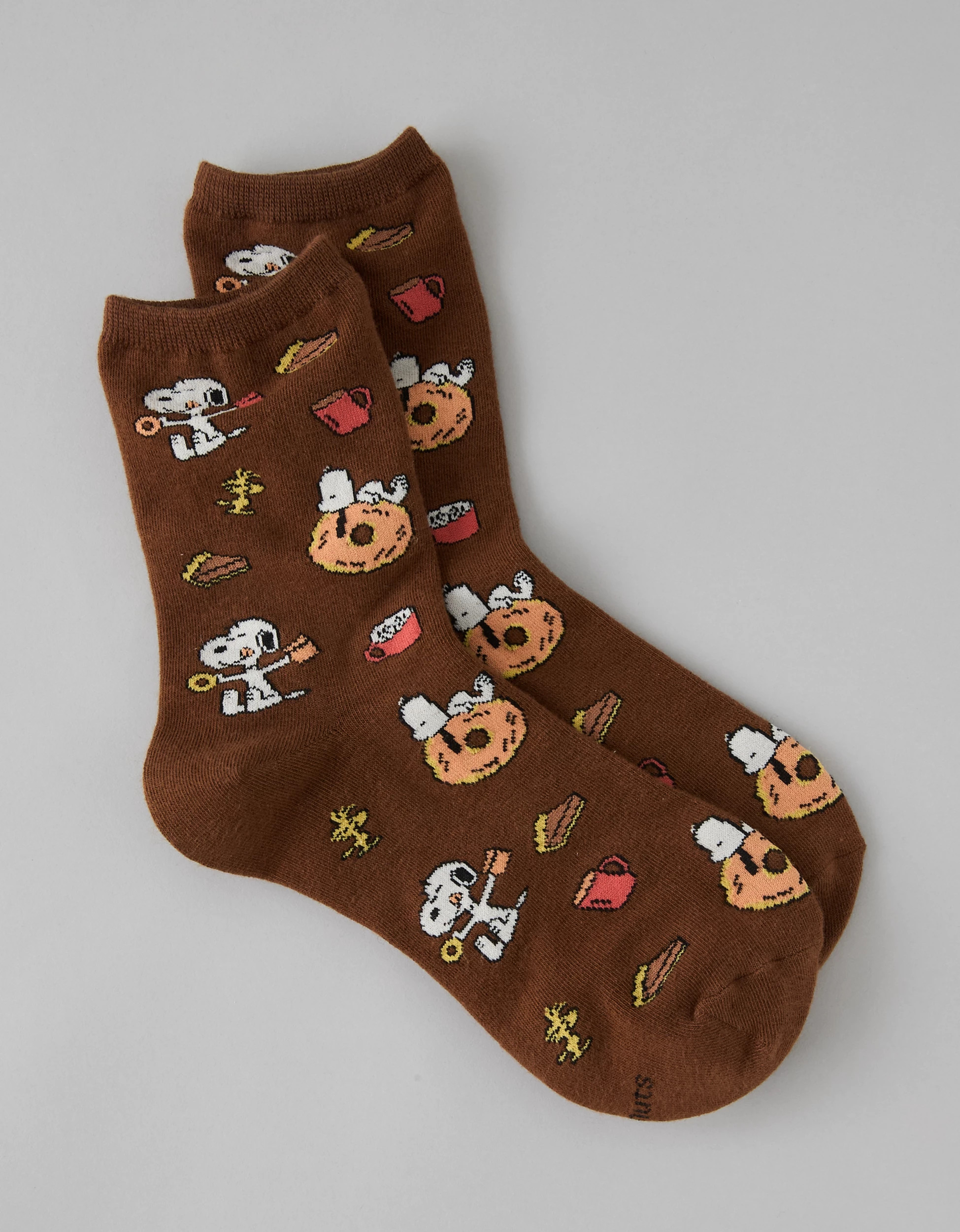 AE Snoopy Cropped Crew Socks | American Eagle Outfitters (US & CA)