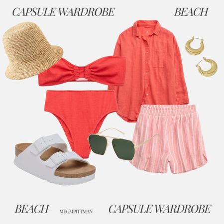 Capsule wardrobe swim! 

Beach outfit 
Pool outfit 
Swim suit 
Bathing suit 
Red bikini 
Spring outfits 
Resort outfit 

#LTKswim #LTKSeasonal #LTKstyletip