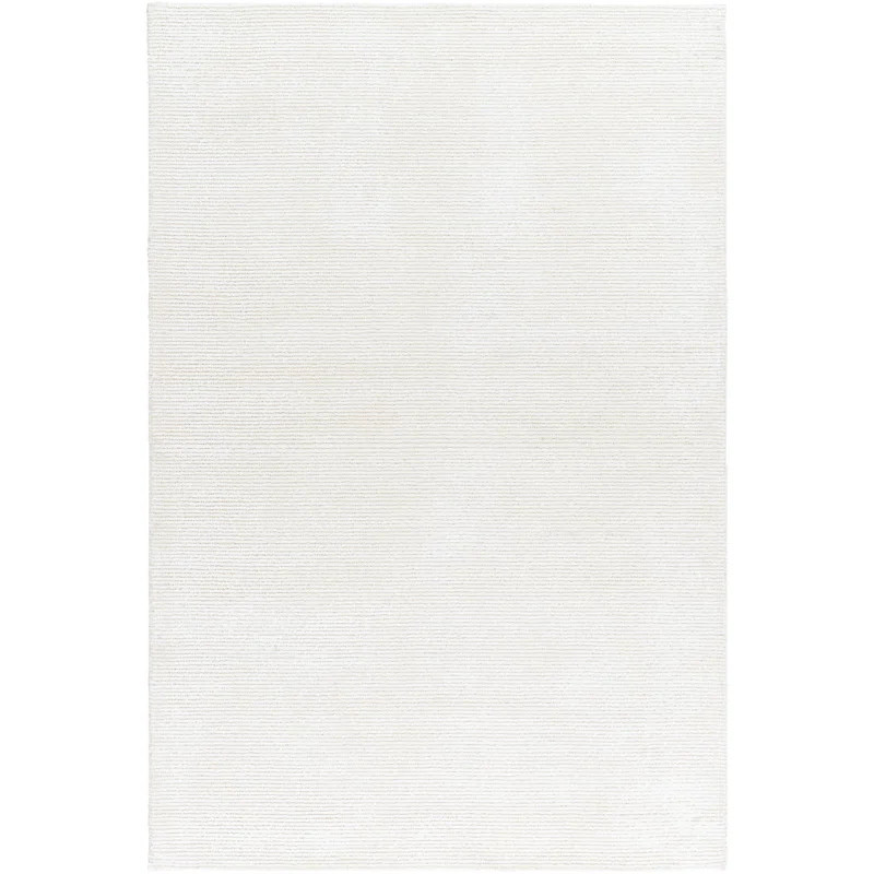 Bryann Solid Color Hand Tufted Viscose/Wool Area Rug in Cream | Wayfair North America
