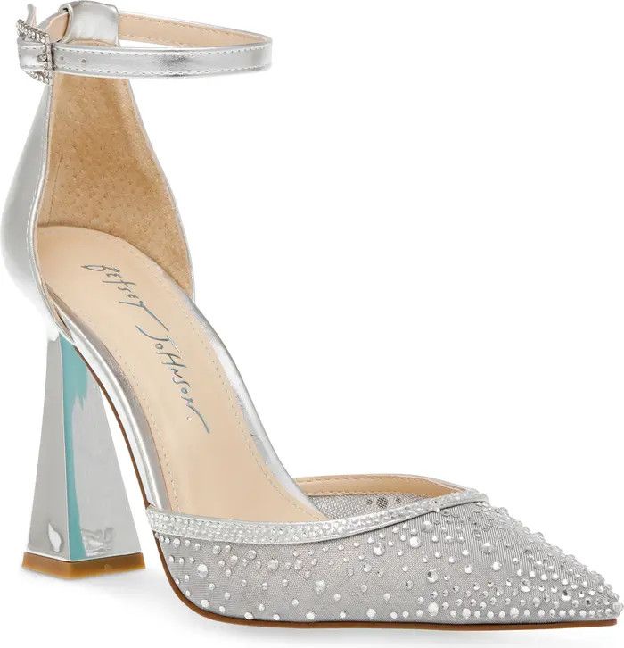 Viola Rhinestone Ankle Strap Pump (Women) | Nordstrom